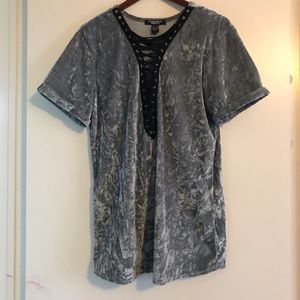 💜 2/$15 💜bundle Crushed velvet tunic